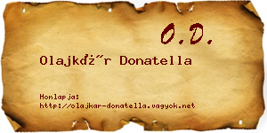 Olajkár Donatella névjegykártya